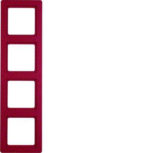 Berker 10146062 Rahmen 4fach Q.1 rot, samt Mesch Shop Berker 10146062 Rahmen 4fach Q.1 rot, samt Mesch Shop